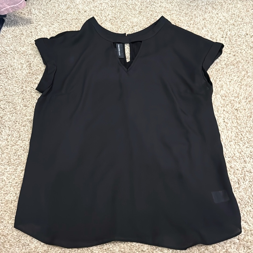 Fortune + Ivy Black Blouse